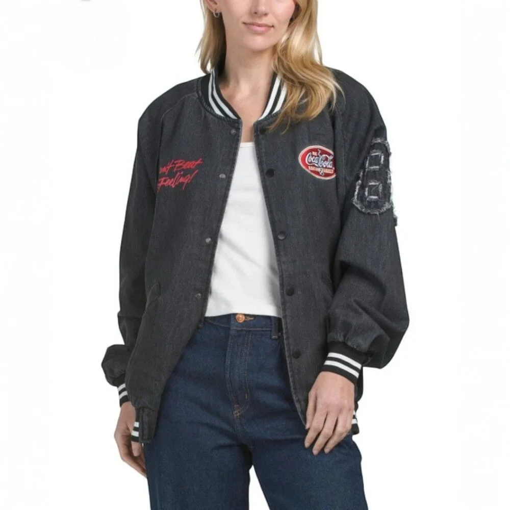 The Laundry Room Coca Cola Racing Jacket Size Medium Color Black New with tag - Picture 1 of 2
